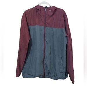 Zine women's jacket windbreaker size Large maroon